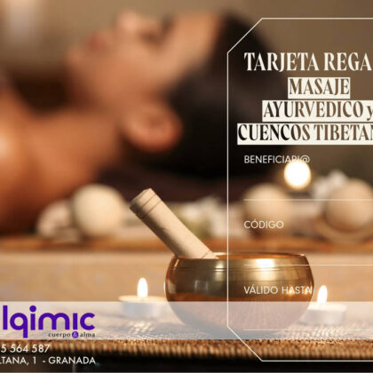 Tarjeta Regalo Masaje Ayurvédico + Cuencos Tibetanos 90 minutos